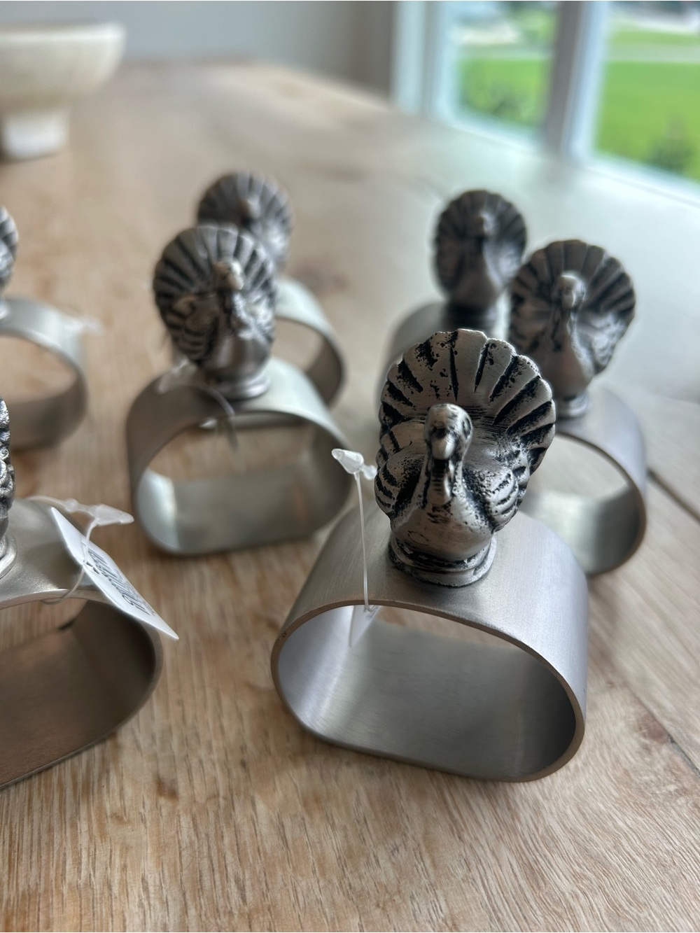 Crate & Barrel Turkey Napkin rings